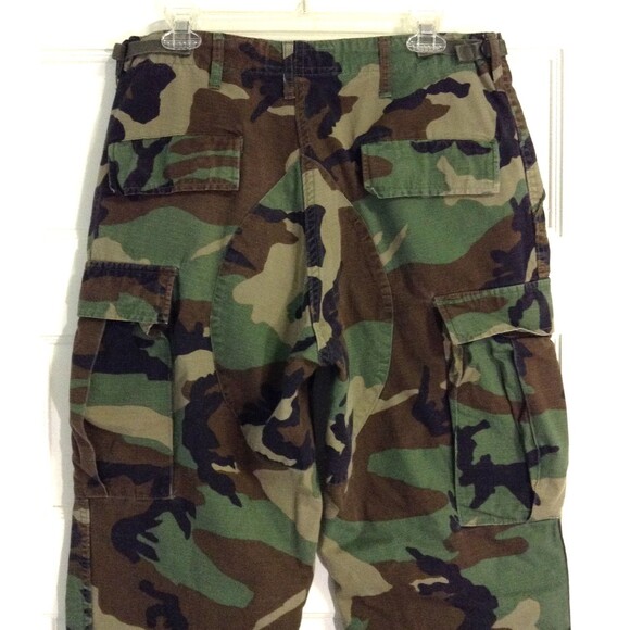 Vtg Propper Woodland Camo Pants Men Medium Long BDU Ripstop Military Combat 90s - Picture 5 of 10